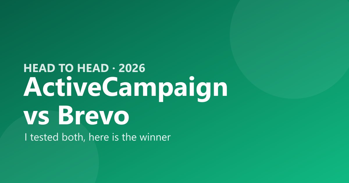 ActiveCampaign vs Brevo comparison by The Software Brief
