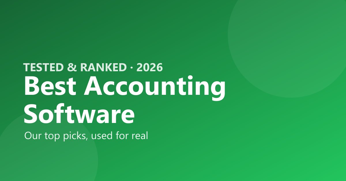 Best accounting software 2026, tested and ranked by The Software Brief
