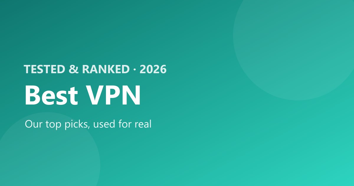 Best VPN 2026, tested and ranked by The Software Brief
