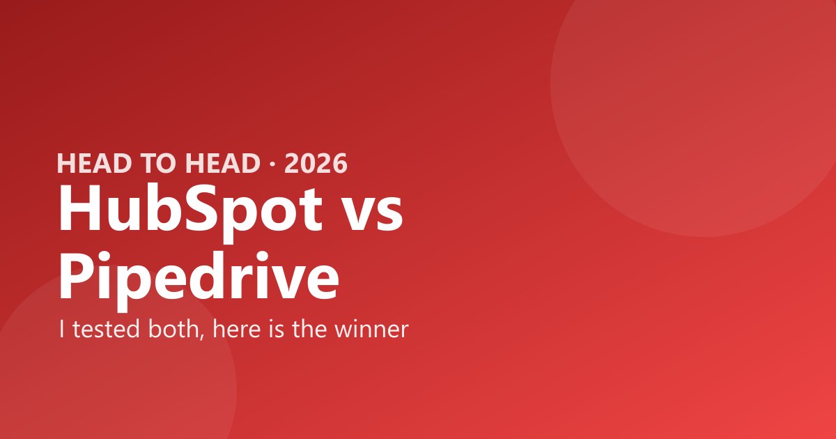 HubSpot vs Pipedrive comparison by The Software Brief