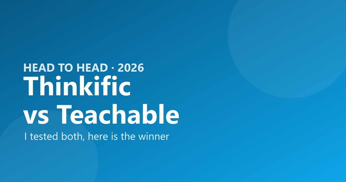 Thinkific vs Teachable comparison by The Software Brief